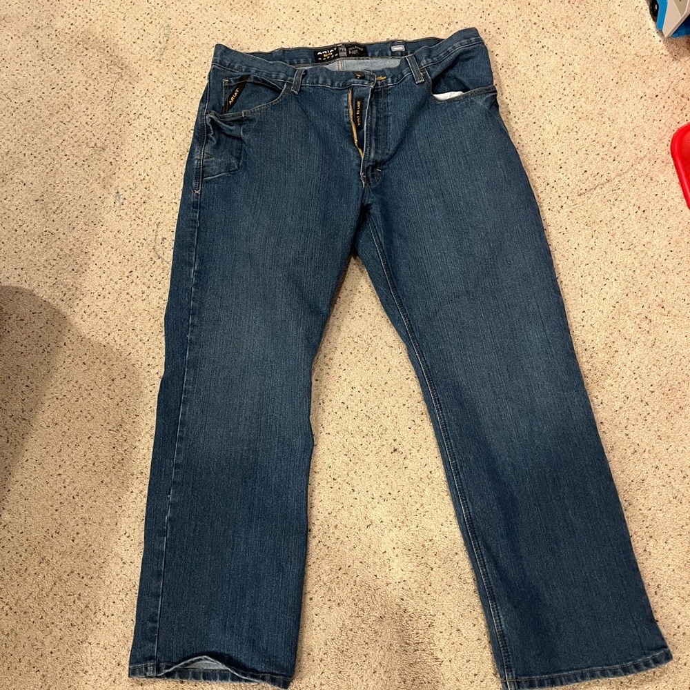 Ariat M4 durastretch relaxed boot jeans 38 by 30.